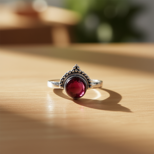 2.7 Gram <b>Garnet</b> Fashion <b>Ring</b> - Product Image 3