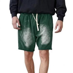 Custom Acid Wash <b>Shorts</b> <b>Mens</b> Heavyweight Wholesale Vintage Washed Graphic Print Casual Drawstring Streetwear Clothing <b>Shorts</b> - Product Image 6