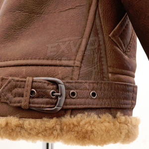 Wholesale Latest Design <b>Men</b> Winter <b>Jacket</b> Best Quality Top Selling <b>Men</b> <b>Shearling</b> Leather <b>Jacket</b> <b>For</b> Online Sale - Product Image 5