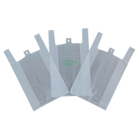 Sacs de courses en plastique HDPE 100 % recyclables avec fermeture éclair, impression par gravure personnalisable, pour supermarché, épicerie, emballage de gâteaux