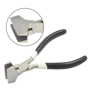 Stainless Steel 150mm DIY Jewelry Making Wire Pulling Pliers Smooth Jaws PVC <b>Handles</b> Cutting Fishing No Spring Circlip Crimping - Product Image 1