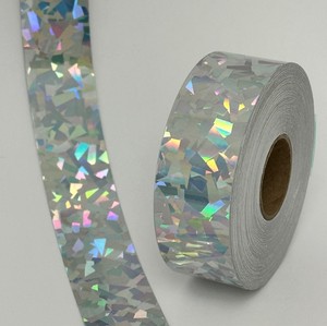 Custom Holographic Washi Tape Self Adhesive Decorative Rainbow Foil Tape for Scrapbooking DIY Crafts Gift Wrapping Stationery - Product Image 1