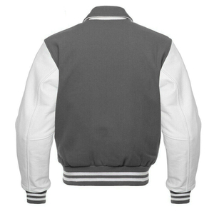2025 <b>Men</b> Varsity Letterman <b>Jacket</b> Wool Body Stand Collar Baseball Bomber with Cartoon Print Streetwear - Product Image 5