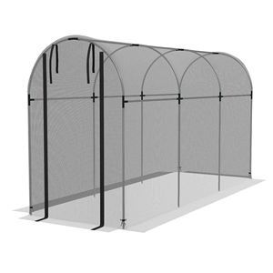 Tenda di Protezione per Piante in Acciaio Zincato 4FT X 12FT con Porta con Cerniera, Tipo di Prodotto: Cappotti da Donna - Product Image 1