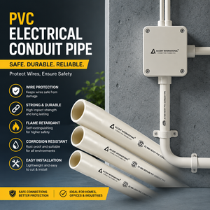 Tuyaux de Conduits Électriques en PVC Durables, Résistants aux UV, Flexibles et Rigides, pour la Protection des Câbles et les Systèmes de Câblage Industriels - Product Image 1