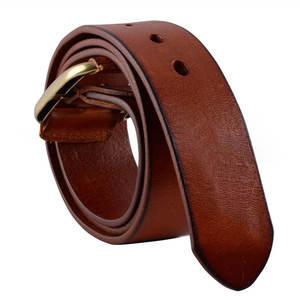 RELEVO INDUSTRIES Cinturón de Cuero Genuino de Vaca, Color Sólido, Hebilla de Pin Rectangular Plateada, Estilo Casual, Ligero y Duradero, 3.8cm - Product Image 4