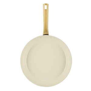 Ceramic Non-Stick Frying <b>Pan</b> Round Minimalist Design Aluminum Alloy <b>Handle</b> For Gas And Induction Cooker Hand Wash Only - Product Image 5