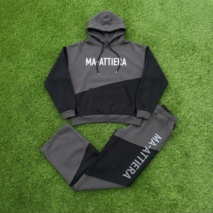 Conjunto Deportivo Personalizado para Mujer, Sudadera con Capucha Oversize en Bloques de Color, Pantalones Deportivos Anchos, Ropa Urbana, OEM, ODM, Venta al Por Mayor - Product Image 5