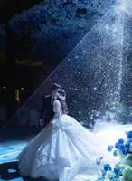 Lumière laser de mariage 10W et machine à neige 1500W, lumière laser de scène disco DJ pour mariage, discothèque, fête, spectacle