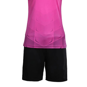Tenues de football pour femmes en polyester 100% à séchage rapide, imprimées par sublimation personnalisée, uniformes d'entraînement de football pour adultes, ensemble de maillots à col en V - Product Image 4
