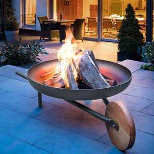 Brasero Portátil de Acero para Jardín, Patio y Camping con Soporte - Product Image 1