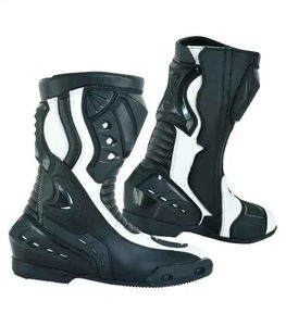 Calzado de Carreras Ecológico para Hombre, Diseño Personalizado, Calidad Premium, Calzado de Motociclismo, Botas de Carreras de Motocicleta de Cuero - Product Image 1