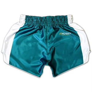 Pantalones Cortos de Punto Satinado para Hombre, Color Azul Marino Sólido, Cintura Media Elástica, Secado Rápido, Casuales, 100% Poliéster - Product Image 2