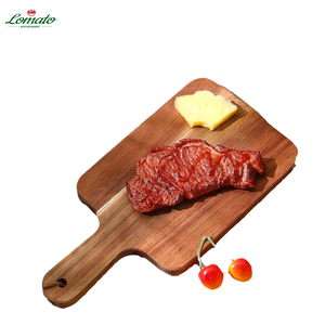 Planche à découper double face en bois d'acacia écologique, antidérapante, pour la cuisine, la préparation des aliments pour bébés, les steaks, le pain, passe au lave-vaisselle - Product Image 1