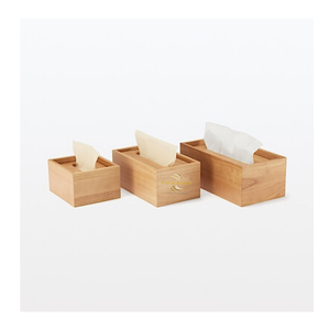 Boîte à mouchoirs en bois écologique, porte-mouchoirs en bois massif naturel pour la décoration de la maison et du bureau - Product Image 2