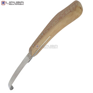 Cuchillo de Herrador CHANNAR HANDLE DOUBLE EDGE J-2 de 22 cm, Instrumento Veterinario para el Recorte de Pezuñas de Caballos y Uso Profesional - Product Image 5
