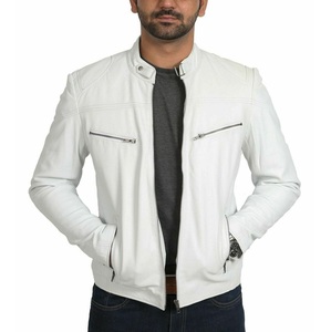 Chaqueta de Cuero de Primera Calidad en Oferta para Hombre, Estilo Transpirable, 100% Cuero Vacuno Original, Fabricada por HS 2027 - Product Image 3