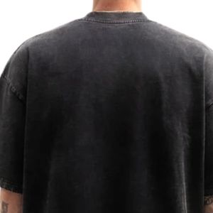 เสื้อยืดคอตตอนโอเวอร์ไซส์ผู้ชาย ทรงหลวม แขนสั้น สไตล์สตรีทแวร์ เสื้อยืดลำลองใส่ได้ทุกวัน ขายส่งจากผู้ผลิตและผู้จัดจำหน่าย - Product Image 4