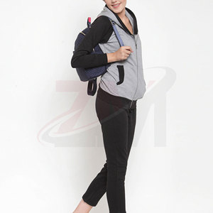 Women Maternity <b>Tracksuit</b> Hooded Full Sleeve Solid Color Zipper Front Casual Wear With Spring Season Spandex Cotton Mix - Product Image 1