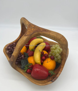 Charming Wooden <b>Basket</b> For Fruit Veggies And <b>Storage</b> Adds A Cozy Touch To Any Room - Product Image 1