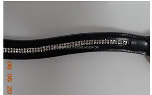 Bandes de sourcils en cristal avec strass scintillants en cuir DD véritable toutes tailles - Product Image 5