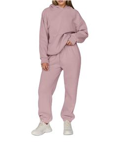 Ensemble de survêtements d'hiver pour femmes-Pullover surdimensionné à capuche et pantalon de survêtement-Ensemble deux pièces 2 pièces-Lounge Sets Hoodies - Product Image 6