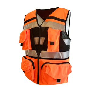 Cinta reflectante de alta visibilidad, material de poliéster impermeable, chaleco de seguridad con logotipo personalizado, chaleco de seguridad más vendido, hecho en Pakistán - Product Image 3