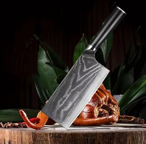 Cuchillo de Cocina Damasco Ecológico Hecho a Mano, Cuchillo de Chef Ambidiestro con Mango de Madera, Apto para Lavavajillas, 1 Año de Garantía - Product Image 5