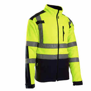 Veste de travail matelassée réfléchissante imperméable ANSI Classe 1 à prix de gros, option logo personnalisé, en polyester - Product Image 6