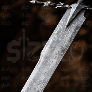 Espada Medieval de Fantasía Hecha a Mano, Réplica de Espada de Dos Manos con Hoja de Acero al Carbono, para Cosplay, Exhibición o Regalo para Él - Product Image 3