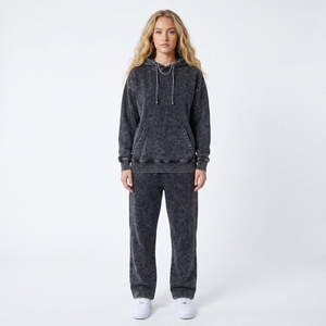 Men's <b>Pink</b> Cotton <b>Tracksuit</b> Hooded Full Length Heat-Transfer Printed Letter Design Casual Regular Fit Spring Wear - Product Image 3