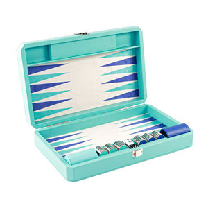 Ensemble de jeu de backgammon de luxe en cuir PU de qualité supérieure, personnalisé, professionnel, de couleur rouge, fait main, en gros, idéal pour un cadeau - Product Image 3