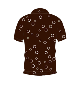 Camisa Polo para Hombre con Patrón de Círculos Marrones, Sublimación Personalizada, Manga Corta, Verano, Casual, Transpirable, Ligera, para Golf - Product Image 5