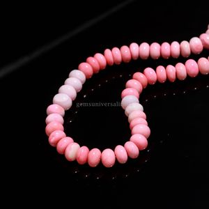 Cuentas Redondas Lisas de Ópalo Rosa AAA de 7mm y 8mm, Cuentas de Piedras Preciosas de Ópalo Natural en Hilos de 16 Pulgadas para la Fabricación de Joyas a Precio de Mayoreo - Product Image 4