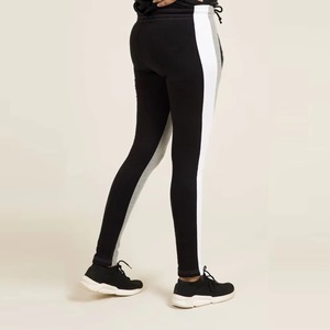 Pantalon de survêtement pour femme de haute qualité, coupe droite, en toile, taille élastique, taille haute, style évasé, respirant, confortable, OEM - Product Image 5