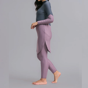 Muslim Swimwear New Women Modest Long Sleeves Sport <b>Swimsuit</b> High Cut Print Front Logo Polyester/Nylon <b>Islamic</b> Burkinis Zippers - Product Image 3