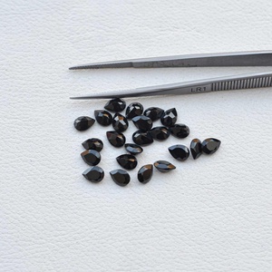 Spinelle noire naturelle 5mm 7mm, taille poire facettée, bon lustre, pierre précieuse en vrac personnalisée pour bijoux faits main, meilleure collection 2026 - Product Image 2