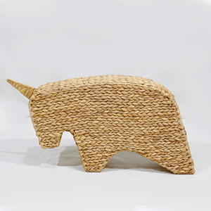 Estante de Exhibición de Jacinto de Agua Natural Duradero con Forma de Rinoceronte, Decoración Ecológica con Forma de Animal para Habitación Infantil, Nhat Minh Vietnam - Product Image 4
