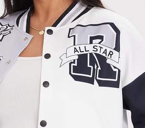 เสื้อแจ็คเก็ตเลตเตอร์แมนผู้ชายสำหรับฤดูหนาว ให้ความอบอุ่น สวมใส่สบาย คอตั้ง โลโก้ด้านหน้า กันลม คุณภาพสูง เป็นมิตรกับสิ่งแวดล้อม ราคาสมเหตุสมผล - Product Image 6