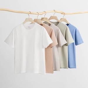 เสื้อยืดผู้ชายคอกลมแขนสั้นทรงโอเวอร์ไซส์ ผ้าคอตตอน 100% พิมพ์ลาย DTG คุณภาพสูง ลายนูน  แบบลำลอง สำหรับฤดูร้อน ขายส่ง - Product Image 3