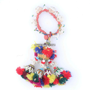 Rare Wholesale Indian <b>Gold</b> Supplier Antique Indian Vintage Authentic Banjara Tribal Armlet <b>Bracelet</b> Anklet Tassel Belly WB026 - Product Image 5