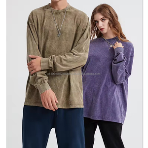 Sudadera Unisex de alta calidad Sudadera personalizada lavada para hombre y mujer Sudaderas casuales de gran tamaño de hip hop de tamaño libre - Product Image 2