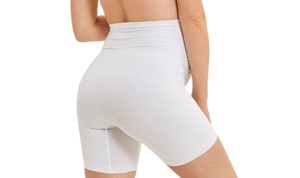Custom Wholesale High Waist Maternity Yoga Shorts with Elastic Waist Closure Comfortable Pregnancy Shorts for Women with Pocket - Product Image 5