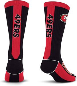 ถุงเท้าทีม NFL แอริโซนา คาร์ดินัลส์ สีแดงเลือดหมู-ดำ โพลีเอสเตอร์ ปักลายมาสคอต ทนทาน เหมาะสำหรับทีมเบสบอล - Product Image 4