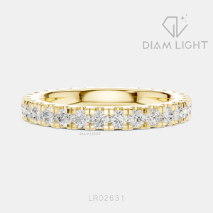 Bague de mariage ronde 1,05 carat, bijoux fins, certifiée IGI, or blanc 14 carats, diamant de laboratoire, bague de fiançailles et de mariage - Product Image 5