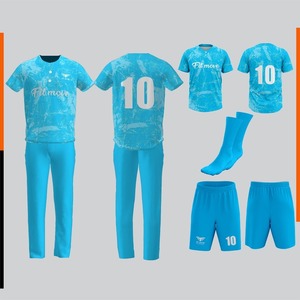 Tenue de baseball pour homme, coupe classique, 100 % polyester, vente flash, personnalisez votre propre tenue d'équipe, ensemble combiné à séchage rapide, pack promotionnel - Product Image 1