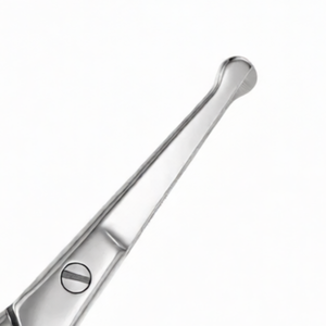 Ciseaux à nez droits de 4,5 pouces en acier inoxydable tranchant pour le soin du visage, la coupe des poils du nez et des oreilles, à pointe incurvée, durables - Product Image 3