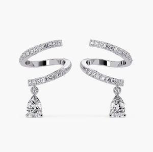 Elegantes Pendientes de Diamantes Cultivados en Laboratorio, Certificados por IGI, Joyería al por Mayor para Mujer - Product Image 3