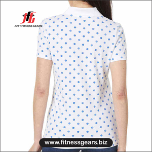 JUST FITNESS GEARS Camisetas de Golf para Mujer al por Mayor, Diseño de Verano, Manga Corta, Secado Rápido, Transpirables, de Poliéster/Algodón - Product Image 2