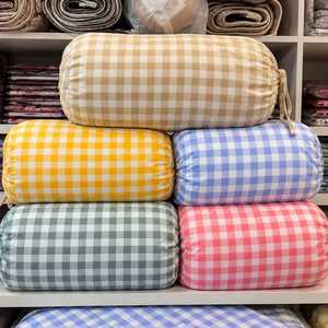 Gingham Bedsheet Set <b>Single</b> <b>Bed</b> Checkered Bedding Set Soft Lightweight Breathable Cotton Feel Plaid <b>Bed</b> Cover Pillowcase Home - Product Image 4